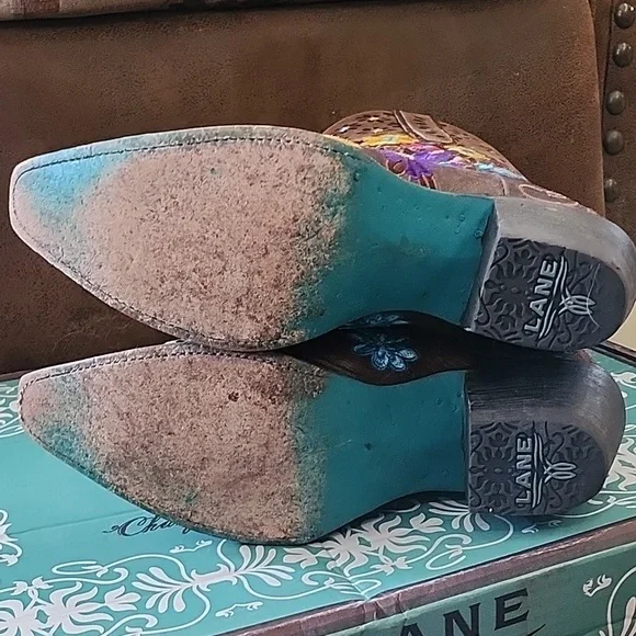 Lane !!Gorgeous!! Daisy Queen Western Boots, Size 9B - Picture 6 of 13